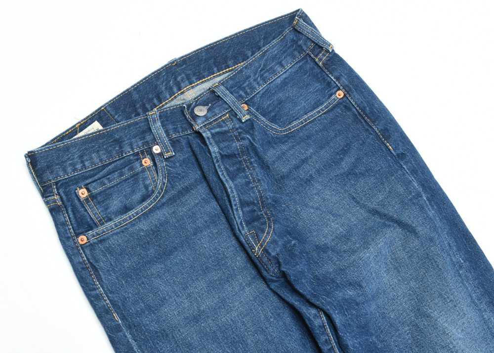 Levis Premium 501 Jeans Mens 31x30 Blue Button-Fly Original Fit Straight Leg